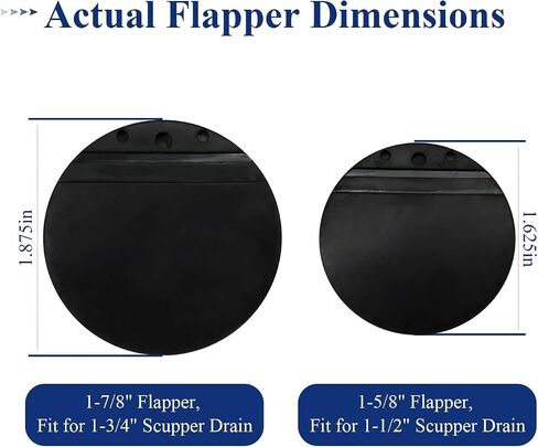 مجموعتان من الزعانف البديلة مع مشابك ومشابك للحافظة تناسب TH Mar-ine FSRK-3-DP، قطعتان من الزعانف مقاس 1-5/8 بوصة، مناسبة لتصريف Scupper مقاس 1-1/2 بوصة، قطعتان من الزعانف مقاس 1-7/8 بوصة in Kuwait