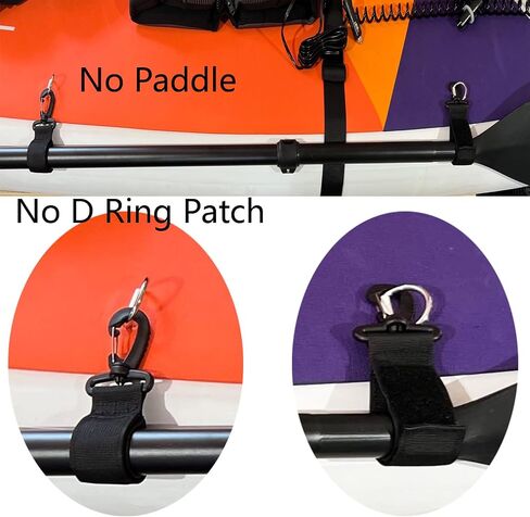 AUXPhome Universal Kayak Paddle Holder, Paddle Board Accessories, Inflatable Boat Paddle Storage, Canoe Paddle Keeper, Set of 2 Paddle Clips, with Kayak Pad Eye Deck Loops Tie Down with Screws in Kuwait
