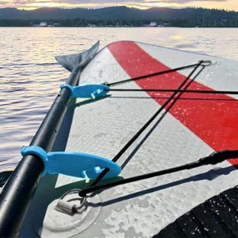 4 Pcs Paddle Board Clips Holder for Various Kayak, Universal Paddle Clips, Kayak Paddle Holder Storage Mount, Quick Snap-On Retainer Clamps Accessories in Kuwait