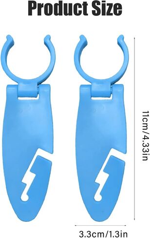 4 Pcs Paddle Board Clips Holder for Various Kayak, Universal Paddle Clips, Kayak Paddle Holder Storage Mount, Quick Snap-On Retainer Clamps Accessories in Kuwait