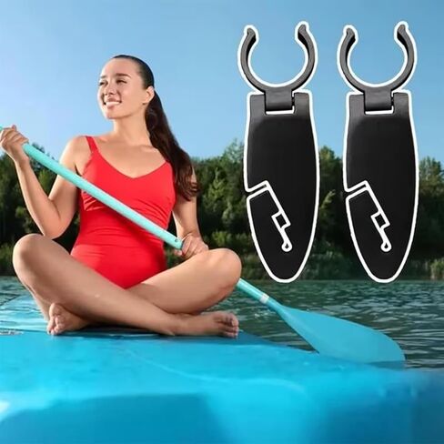 4 Pcs Paddle Board Clips Holder for Various Kayak, Universal Paddle Clips, Kayak Paddle Holder Storage Mount, Quick Snap-On Retainer Clamps Accessories in Kuwait