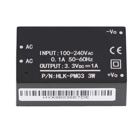 5 قطعة HLK-PM03 التبديل AC-DC 220 فولت إلى 3.3 فولت باك وحدة إمداد الطاقة in Kuwait