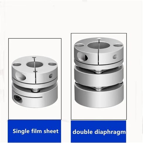 1pcs CSCA Single Diaphragm Coupling, Elastic Aluminum Alloy, For Servo Stepper Screw Motor Keyway Outer Diameter:26 * 26mm(26x26mm 8mm to 12mm) in Kuwait