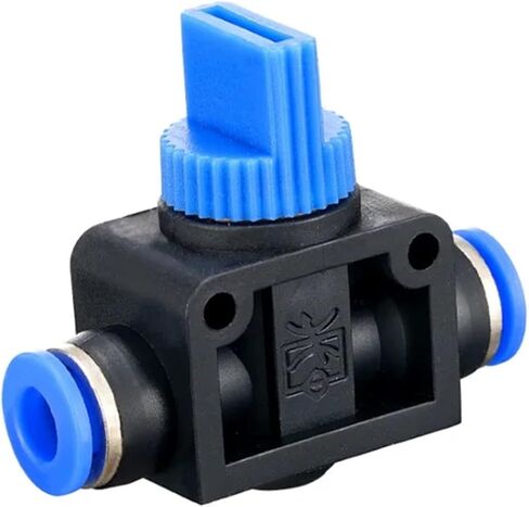 Fittings HVFF 4mm 6mm 8mm 10mm 12mm Speed Plastic Switch Controller Connector Hose Tube Pipe Fitting Push In 1Pcs(OD 10MM) in Kuwait