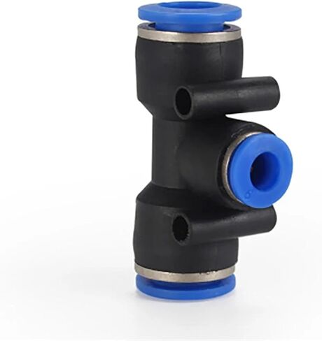 PEG6-4 PEG8-4 PEG8-6 PEG10-6 PEG10-8 PEG12-10 Pneumatic Fitting Reducing Unequ Tee T Type 3-Way Slip Lock 1Pcs(PEG16-12) in Kuwait