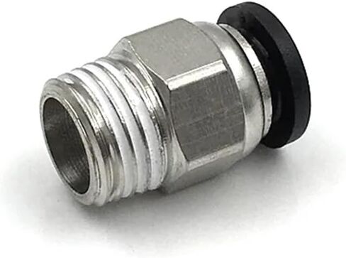 PC/PCF/SL/PL Pneumatic Connector 10mm 12mm Thread 1/8" 1/4 3/8 1/2" Hose Fittings 1Pcs(12-02,PCF) in Kuwait