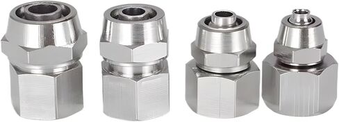 Pneumatic Fitting 1/8 1/4 3/8 1/2 4mm 6mm 8mm PCF Connector Hose Fittings Tube Connectors 1Pcs(6-03 (6mm-3l8)) in Kuwait