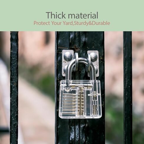 Clear Acrylic Practice Training Padlock for Cabinet, Toolbox & Storage Door | Clear acrylic body lets you see internal lock structure, great for lock practice. daily training use. in Kuwait