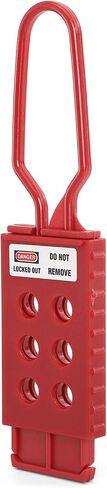 Frcctre 12 Pack Lock Out Tag Out Hasp, 6 Holes Lock Out Tag Insulating Nylon Padlock Hasp Tamper-Proof and Impact-Resistant Plastic Loto Hasps for Industrial Equipment Maintenance in Kuwait