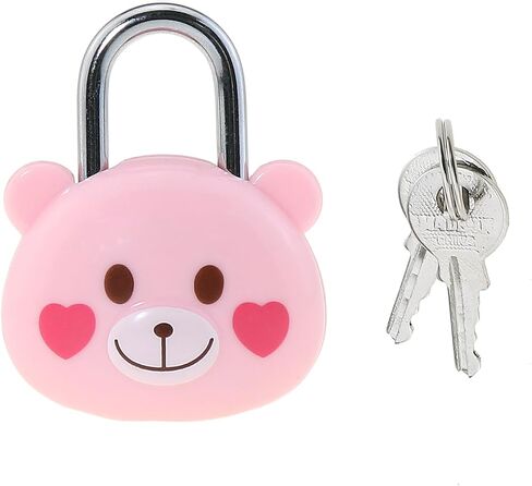 Cute Cartoon Animal Padlock Combination Lock Padlock with Key Locker Luggage Bag Mini Padlock Suitable for Pole Box Locker Drawer in Kuwait