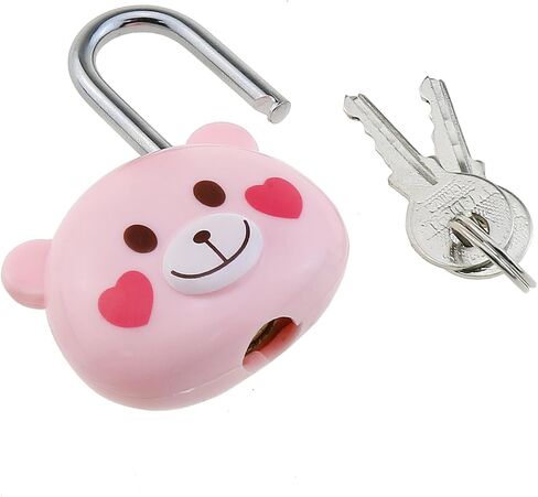 Cute Cartoon Animal Padlock Combination Lock Padlock with Key Locker Luggage Bag Mini Padlock Suitable for Pole Box Locker Drawer in Kuwait