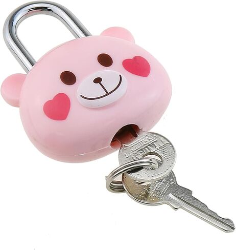 Cute Cartoon Animal Padlock Combination Lock Padlock with Key Locker Luggage Bag Mini Padlock Suitable for Pole Box Locker Drawer in Kuwait