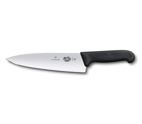 Victorinox Fibrox 3 Piece Chef's Set - Carving and Paring Knives, Black | Professional grade NSF approved cutlery featuring ergonomic non-slip handles and dishwasher safe stainless steel blades in Kuwait