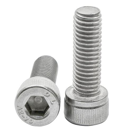 M8 x 40mm Left Hand Socket Head Cap Screws Bolts Metric,304 Stainless Steel Reverse Thread Hex Socket Cap Screw Fastener,Machine Thread,Silver(2Pcs) in Kuwait