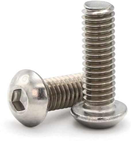 316 Stainless Steel Button Head Socket Cap Screws 1/4"-20 x 1" Qty 25 in Kuwait