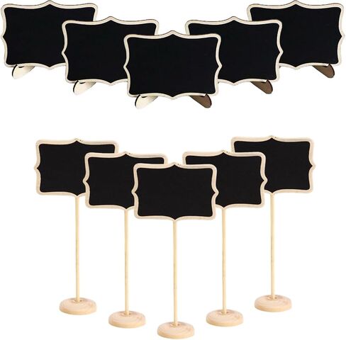 Mini Chalkboard Signs Set of 10 Food Labels for Party Buffet Wedding Table Number Message Board Event Decoration Perfect Food Signs for Buffet and Party Decor in Kuwait