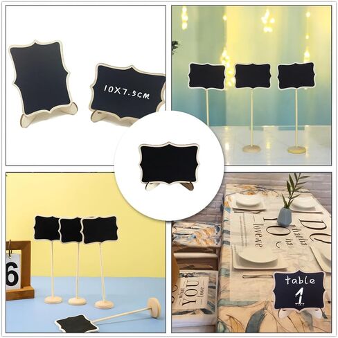 Mini Chalkboard Signs Set of 10 Food Labels for Party Buffet Wedding Table Number Message Board Event Decoration Perfect Food Signs for Buffet and Party Decor in Kuwait