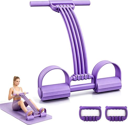 Pedal Resistance Bands with Handles, 2026 New 3 in 1 Multifunction Yoga Resistance Band, Upgrate 8 Tube Exercise Band, Stretching Workout Fitness Bands for Abdomen, Waist, Arm, Leg in Kuwait