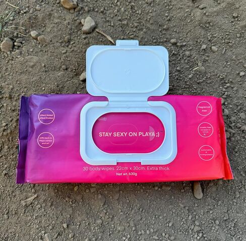 Eco-Friendly, Skin-Safe Bamboo Body Wipes. Extra Large, Extra Thick. 30 count. in Kuwait