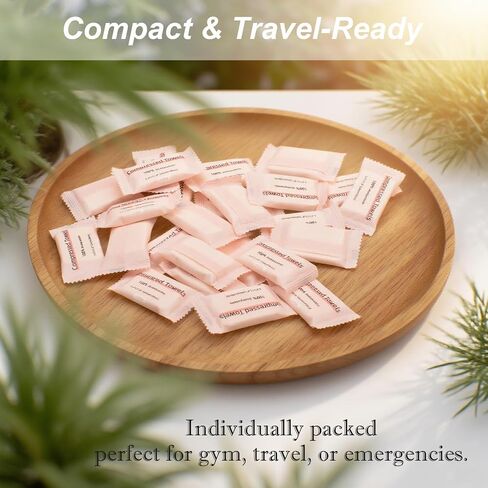 Extra Thick Compressed Face Towels, 30 Pack Disposable Facial Cloths, 9.4"x11.8" Large 90gsm Nonwoven Wipes, Travel Portable, Dry/Wet Use, Soft Lint-Free Cleansing Towel for Sensitive Skin in Kuwait