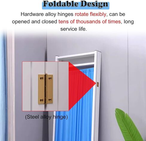 Portable 4-Panel Mcal Screen with Wheels - Foldable Privacy Partition for Patient Waiting Room - Easy to Move White Medical Privacy Divider in Kuwait
