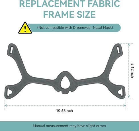 2 Pack WISP Replacement Fabric Frame (No Headgear/Frame Only) Fabric Frame Replacement for Wisp CPAP Headgear Standard Size in Kuwait