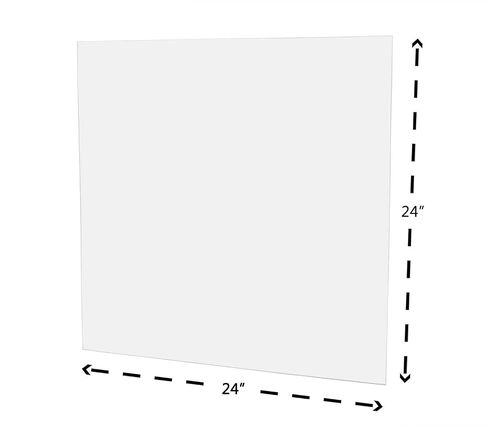 Acrylic Clear Plexiglass Cast Sheet 1/4" x 24" x 24" Nominal in Kuwait