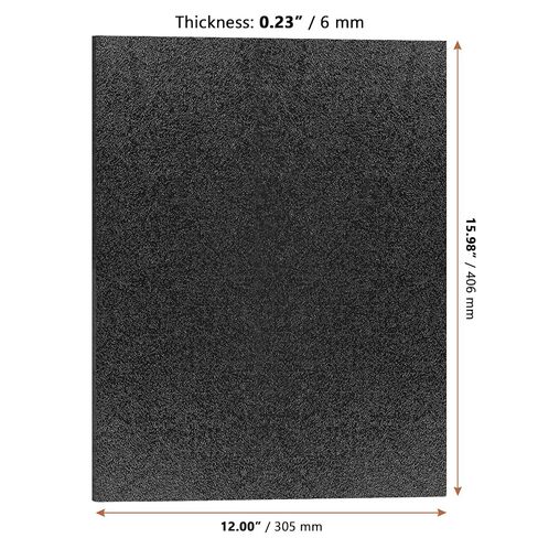 LEXININ 15.6 x 11.8 x 1/4 Inch Black ABS Plastic Sheet, Moldable Thermoplastic Board for DIY, Signage, Handcrafts in Kuwait