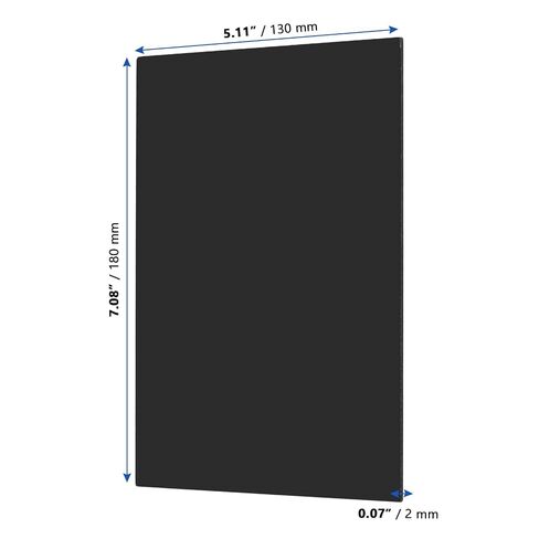 MANCHAP 20 PCS Black Acrylic Sheet, 5 x 7 x 0.08 inch (2mm) Plastic Acrylic Board with Protective Film for DIY Projects, Sign, Crafts, Photography in Kuwait