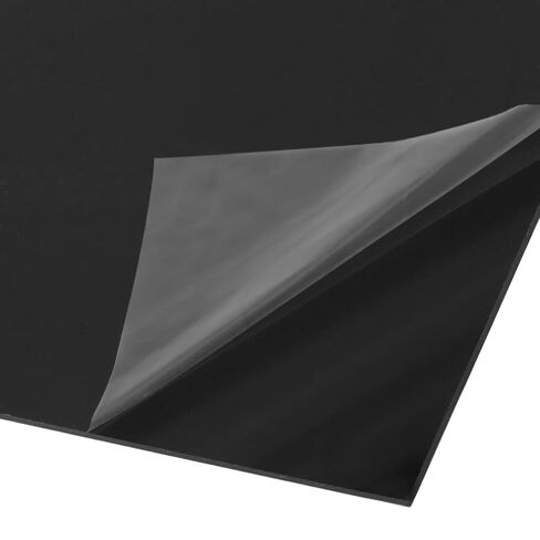 MANCHAP 20 PCS Black Acrylic Sheet, 5 x 7 x 0.08 inch (2mm) Plastic Acrylic Board with Protective Film for DIY Projects, Sign, Crafts, Photography in Kuwait
