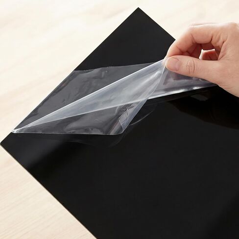 MANCHAP 20 PCS Black Acrylic Sheet, 5 x 7 x 0.08 inch (2mm) Plastic Acrylic Board with Protective Film for DIY Projects, Sign, Crafts, Photography in Kuwait