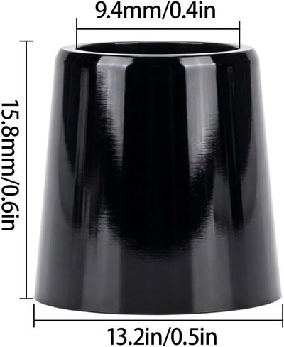 12 Pack Solid Black Golf Iron Ferrules for .355 & .370 Tapered Shafts – Multiple Length Options (0.500", 0.750", 1.000") for Iron & Wedge Re-Shafting in Kuwait