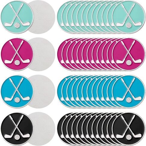 50 Pcs Golf Ball Markers Premium Golfs Accessories Ball Markers for Men & Women & Golfers, Ideal for Golfs Courses, Training Gifts in Kuwait