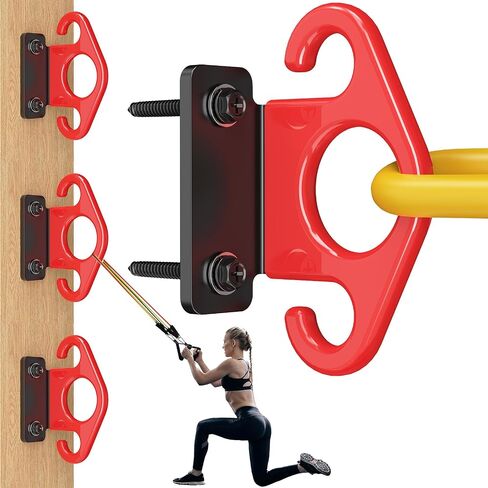 Resistance Band Wall Anchor Kit, Wall Mount Training Anchor System for Resistance Bands, Exercise Bands, Home Gym Workout & Physical Therapy Strength Training in Kuwait