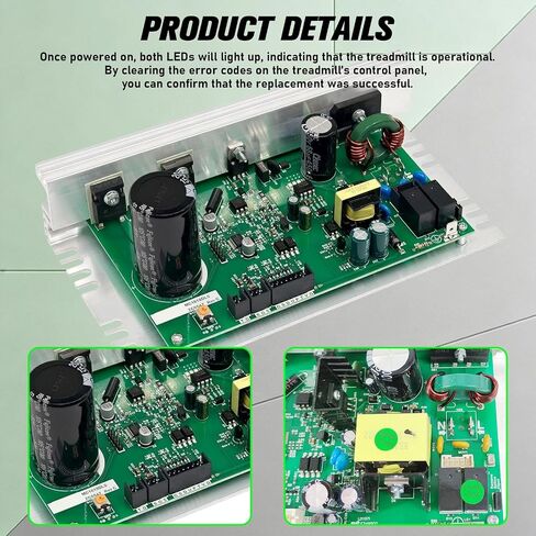MC1618DLS 386762 Treadmill Control Board Motherboard, Fit for Icon GldsGym Proform Nordic-Track Treadmill Motor Controller, Replace# ZC0547 398056 386816 398076 (Black Sockets) in Kuwait