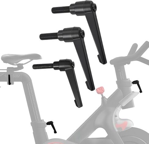 3Pack Metal L-Handle Adjustment Lever Set Compatible with Peloton Bike and Bike+ Seat and Handlebar Adjustment, Includes Screws and Grip in Kuwait