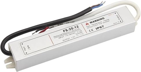 محول التيار الكهربائي للسائق مقاوم للماء، AC110V/220V إلى DC12V 20W مقاوم للماء في الهواء الطلق IP67 Led مصباح الشريط (5V) in Kuwait