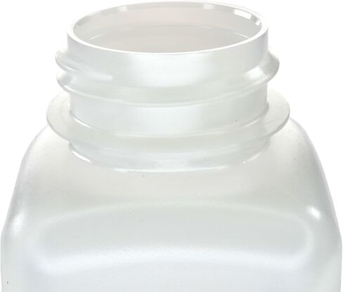 EISCO - Pack of 12, 250mL Square HDPE Reagent Bottles with Wide Mouth Polypropylene Caps, Translucent, Non-Sterile, Chemical Resistant, Leak-Proof, -100°C to 120°C, Ideal for Lab and Industrial Use in Kuwait