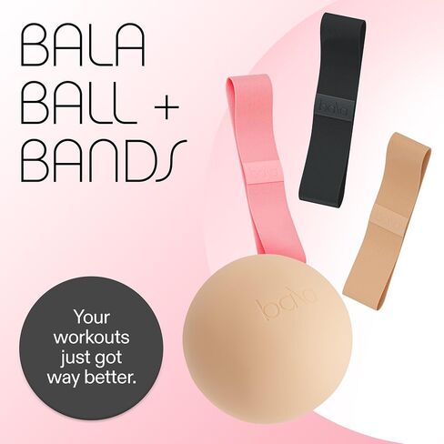Bala Bands & Bala Balls Home Workout Equipment Bundle - Blush in Kuwait