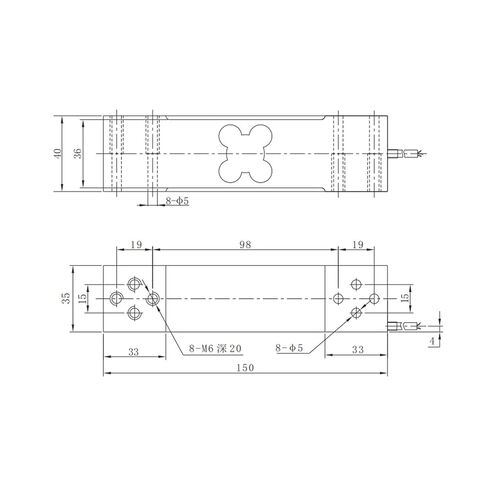 PX9-15-200kg Aluminum Alloy Single Point Weighing Sensor 15kg-200kg Electronic Platform Scale 1Pcs in Kuwait