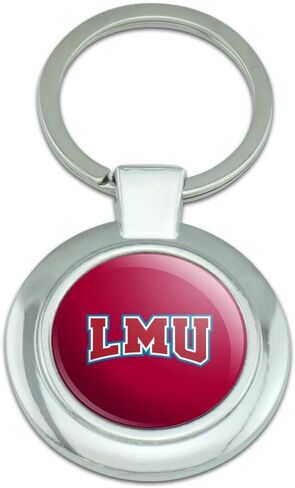 GRAPHICS & MORE Loyola Marymount University Primary Logo Keychain Classy Round Chrome Plated Metal in Kuwait