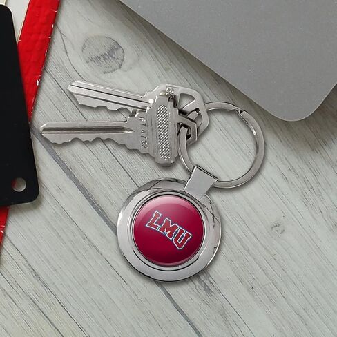 GRAPHICS & MORE Loyola Marymount University Primary Logo Keychain Classy Round Chrome Plated Metal in Kuwait