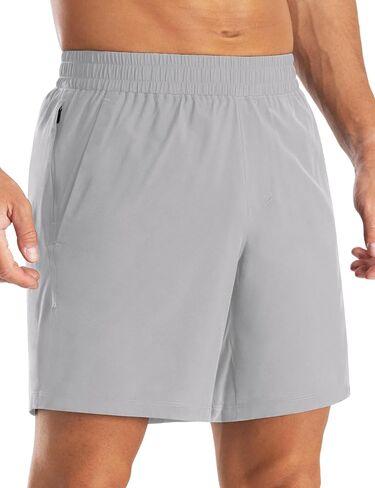Men's 7 Inch Athletic Running Shorts Quick Dry Workout Shorts Breathable Gym Shorts for Men with Pockets in Kuwait