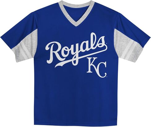 MLB Toddler 2T-4T Officially Licensed Team Color Primary Logo Baseball Fashion Top V-Neck Jersey in Kuwait