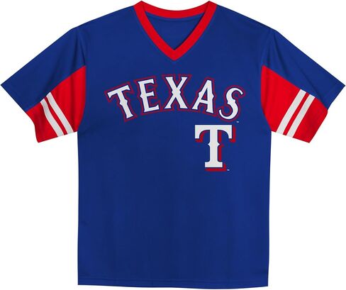MLB Toddler 2T-4T Officially Licensed Team Color Primary Logo Baseball Fashion Top V-Neck Jersey in Kuwait