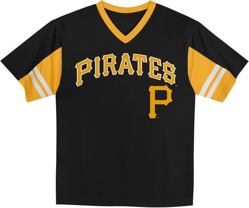 MLB Toddler 2T-4T Officially Licensed Team Color Primary Logo Baseball Fashion Top V-Neck Jersey in Kuwait