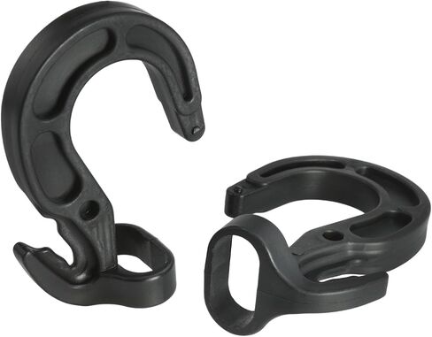 Lovelysp 12PCS Plastic Shock-Absorbing S-Hook Elastic Rope Hook Suitable for 1/4 inch 5/16 inch 3/8 inch Camping Ropes Dedicated Reinforcement Fastener for Outdoor Camping use in Kuwait