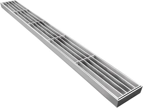Long Outdoor Drain Grate Trench Drain Kit, Sewerage Gratings System for Driveway/Garage/Yard, 304 Stainless Steel Drainage Channel Grate Cover(100x20x3cm (39.4x7.9x1.2in)) in Kuwait