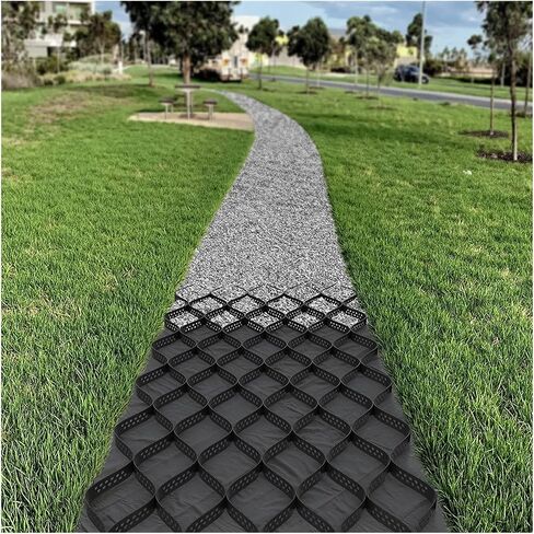Gravel Grid Stabilizer - Permeable Paver System for Driveway Patio Garden Shed 5.1cm Depth and Versatile in Multiple Lengths in Kuwait