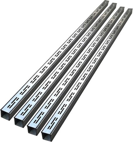 5cm Slim Channel Drain KitMini Stainless Steel Trench Drainage for Deck & Garden Outdoor Concrete Floor Grate 4 Pack (5x3cm Silver) in Kuwait